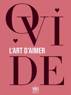 cover image of L'art d'aimer